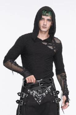 Dark One Hooded Top -Vampirefreaks Sale Store dark one hooded top mens tops 516393