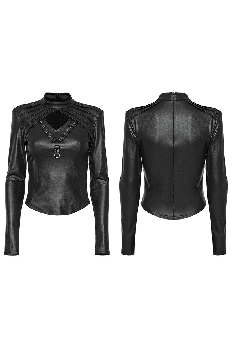 Dark One Leather Top 7 Dark One Leather Top - Image 7
