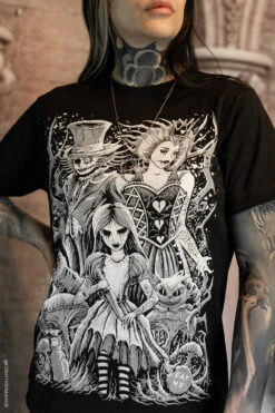 Malice In Wonderland T-shirt -Vampirefreaks Sale Store dark whimy shirt