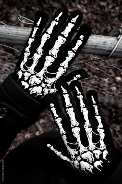 Dead Inside Skeleton Gloves [Full Finger] -Vampirefreaks Sale Store dead inside skeleton gloves full finger gloves armwarmers 170603