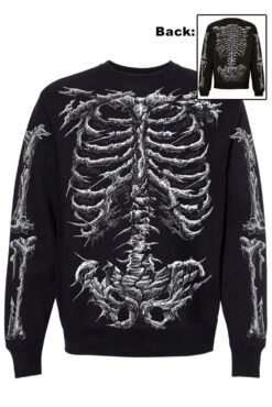 Dead Inside Skeleton Sweatshirt 11 Dead Inside Skeleton Sweatshirt -Vampirefreaks Sale Store dead inside skeleton sweatshirt mens outerwear 773535