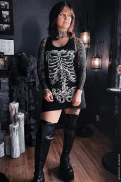 Dead Inside Skeleton T-shirt -Vampirefreaks Sale Store dead inside skeleton t shirt graphic t shirt 719474