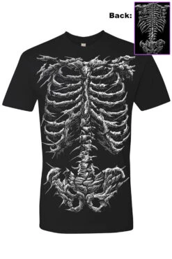 Dead Inside Skeleton T-shirt -Vampirefreaks Sale Store dead inside skeleton t shirt graphic t shirt 805313