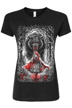 Little Dead Riding Hood T-shirt -Vampirefreaks Sale Store dead riding hood womens tshirt
