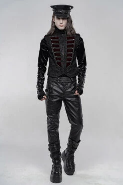 Death March Victorian Goth Vest -Vampirefreaks Sale Store death march victorian goth vest mens outerwear 673731