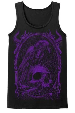 Death Raven T-shirt [PURPLE] -Vampirefreaks Sale Store death raven t shirt purple graphic t shirt 187322
