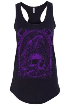 Death Raven T-shirt [PURPLE] -Vampirefreaks Sale Store death raven t shirt purple graphic t shirt 516660