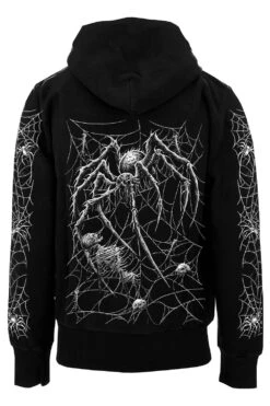 Death Spider Hoodie [Spiderweb Sleeves] -Vampirefreaks Sale Store death spider hoodie spiderweb sleeves mens outerwear 639944