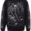 Death Spider Sweatshirt [Spiderweb Sleeves]