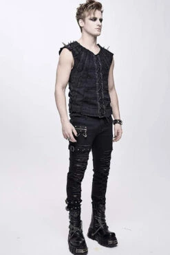 Death Squad Street Punk Top -Vampirefreaks Sale Store death squad street punk top mens tops 510811