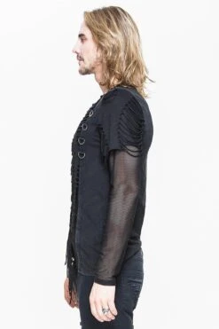 Deathtrap Shredded Tattered Top -Vampirefreaks Sale Store deathtrap shredded tattered top mens tops 691854