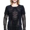 Deathtrap Shredded Tattered Top -Vampirefreaks Sale Store deathtrap shredded tattered top mens tops 736461
