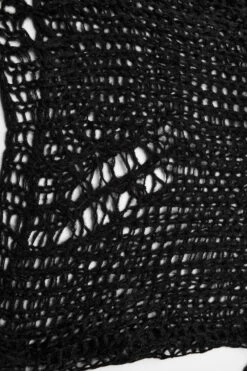 Decayed Distressed Sweater [BLACK] -Vampirefreaks Sale Store decayed distressed sweater black womens tops 536515