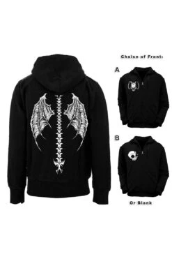 Demon Wings Hoodie -Vampirefreaks Sale Store demon wings hoodie zipper or pullover mens outerwear 148565
