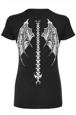 Demon Wings T-shirt -Vampirefreaks Sale Store demon wings womens tshirt back