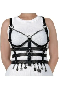 Demonia Cage Body Harness -Vampirefreaks Sale Store demonia cage body harness belts 186380