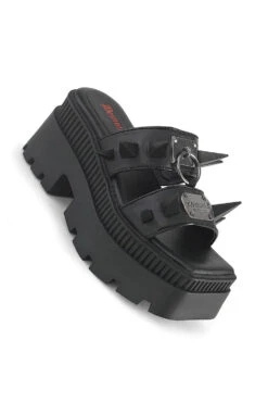 Widow Maker Spiked Platform Sandals [WRATH-13/BVL] -Vampirefreaks Sale Store demonia sandals
