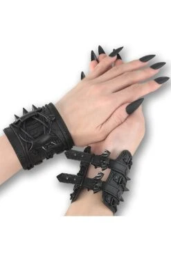 Demonia Spiked Wrist Cuff [PAIR]