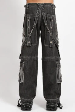Tripp NYC Maximum Skull Pants [BLACK DENIM] -Vampirefreaks Sale Store denim jeans