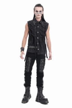 Deathrock Pierced Punk Vest -Vampirefreaks Sale Store devil fashion clothing 871a1cb4 12a9 4dc3 b6ee f0d05430420c