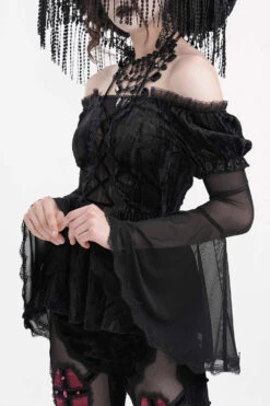 Pyretta Peplum Top -Vampirefreaks Sale Store devil fashion dd0c9b40 2dc3 4a30 82b2 d45c7cf63841