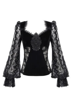 Nosferatu Lace Sleeve Gothic Top -Vampirefreaks Sale Store devil fashion eb9dd22e b3c4 44e3 b91a f845c1b0666c