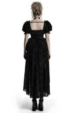 Vampyre Layered Puff Shoulder Lace Dress -Vampirefreaks Sale Store dfs