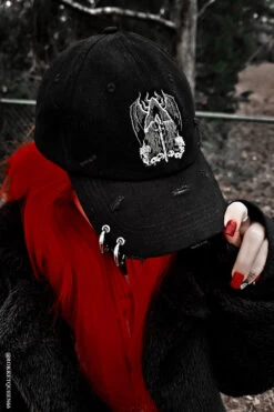 Grim Reaper Pierced Baseball Cap