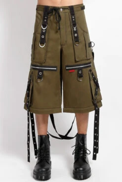 Machine Gun Tripp NYC Pants [Army Green] -Vampirefreaks Sale Store dsfsfsdfsfs