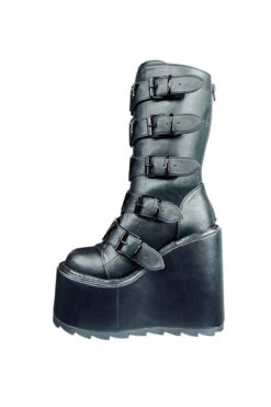 Dune Bat Goth Platform Boots [Blackout] -Vampirefreaks Sale Store dune bat goth platform boots blackout womens shoes 855689