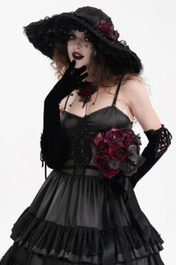 Mourning Hour Floppy Goth Hat -Vampirefreaks Sale Store edwardian hat