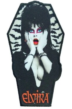 Elvira Bat Coffin Patch
