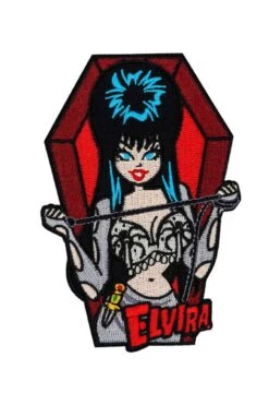 Elvira Coffin Spiders Patch