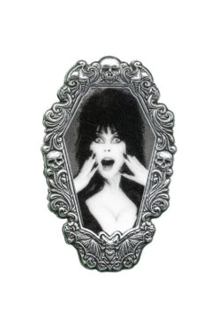 Elvira Hands Gothic Frame Enamel Pin