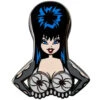 Elvira Spinning Spiders Enamel Pin