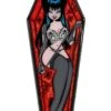 Elvira Spider Coffin Glitter Enamel Pin -Vampirefreaks Sale Store elvira spider coffin glitter enamel pin pins patches 862601