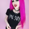 You Suck Crop Top -Vampirefreaks Sale Store emo crop top