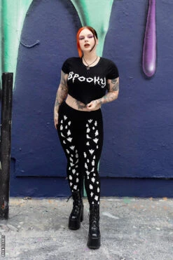 Spooky Crop Top 17 Spooky Crop Top -Vampirefreaks Sale Store emo ghost leggings