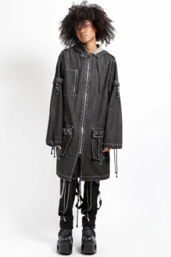 Night Walker Trench Coat -Vampirefreaks Sale Store emo jacket