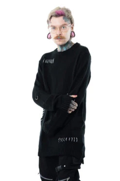 Auric Jumper Sweater [Unisex] -Vampirefreaks Sale Store emo jackets for men