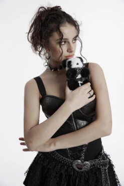 Punk Panda Bear Plush Keychain -Vampirefreaks Sale Store emo key chain