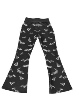 Nocturnal Bat Flares -Vampirefreaks Sale Store emo leggins womens