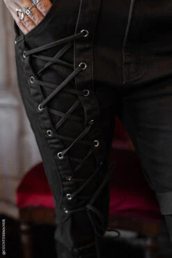 Inquisition Shredded Skinny Jeans -Vampirefreaks Sale Store emo mens jeans