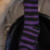 Creepy Crew Socks [Purple/Black Stripes] -Vampirefreaks Sale Store emo mens socks