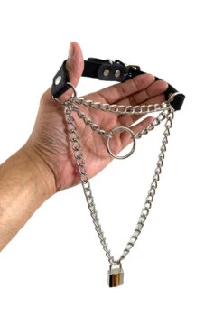 Layered Chain Choker Necklace -Vampirefreaks Sale Store emo necklace