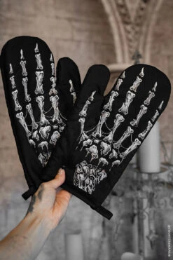Skeleton Hand Oven Mitts [Set Of 2]