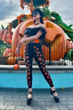 Possessed Pumpkin Patch Leggings -Vampirefreaks Sale Store emo pants 0db012a7 ee7c 448a a889 c5d677ccfc35