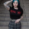 Bite Me Crop Top -Vampirefreaks Sale Store emo shirt