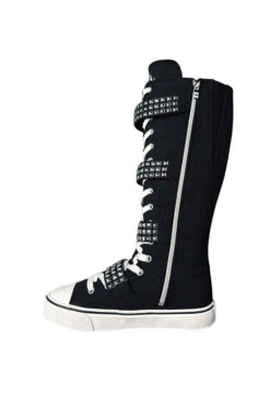 Rawr XD High-Top Studded Sneakers [Black/Silver] -Vampirefreaks Sale Store emo sneakers bec31a56 7c6a 41e6 9b93 051b6a7aedbc