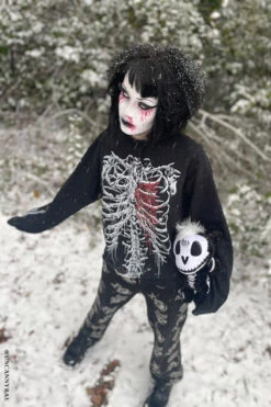 Bleeding Heart Skeleton Sweatshirt -Vampirefreaks Sale Store emo sweater 34281dcc 06ba 4eb0 8090 5ebaf2bffb4f